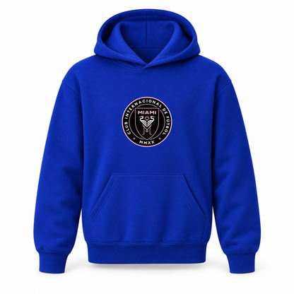Youth Kids Inter Miami FC Pullover Hoodie | Color: Blue | Refreshed youth hoodie, original Drive artwork