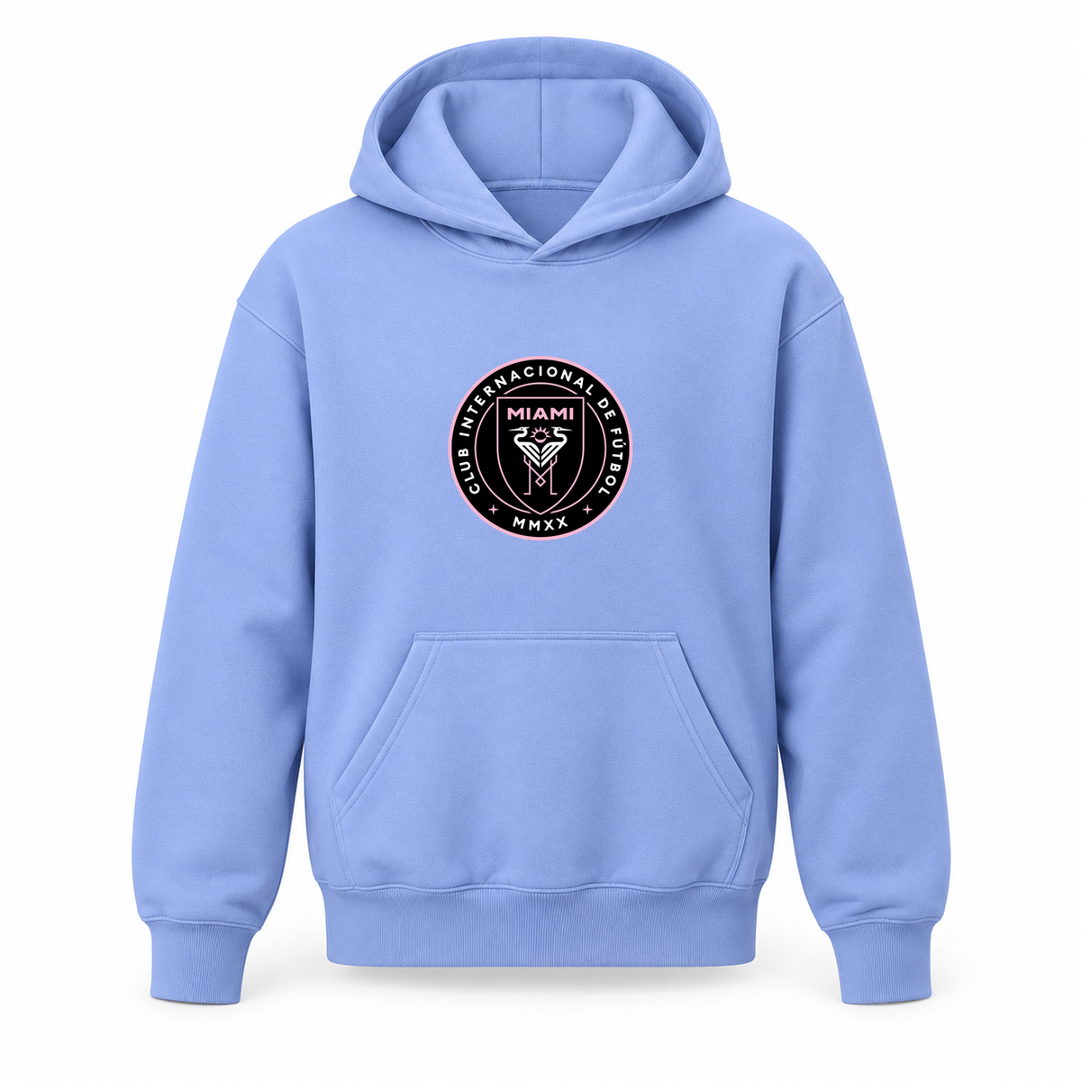 Youth Kids Inter Miami FC Pullover Hoodie | Color: Turquoise | Refreshed youth hoodie, original Drive artwork