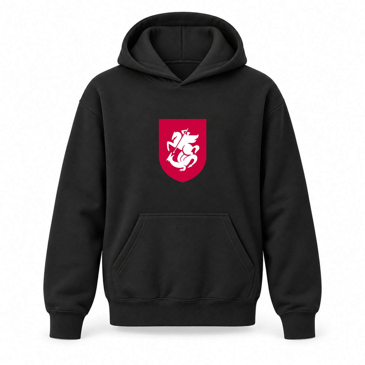 Youth Kids Georgia National Soccer Team Pullover Hoodie | Color: Black | Refreshed youth hoodie, original Drive artwork