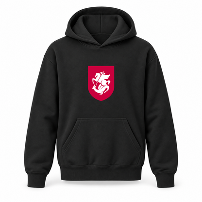 Youth Kids Georgia National Soccer Team Pullover Hoodie | Color: Black | Refreshed youth hoodie, original Drive artwork