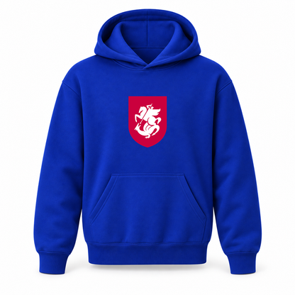 Youth Kids Georgia National Soccer Team Pullover Hoodie | Color: Blue | Refreshed youth hoodie, original Drive artwork