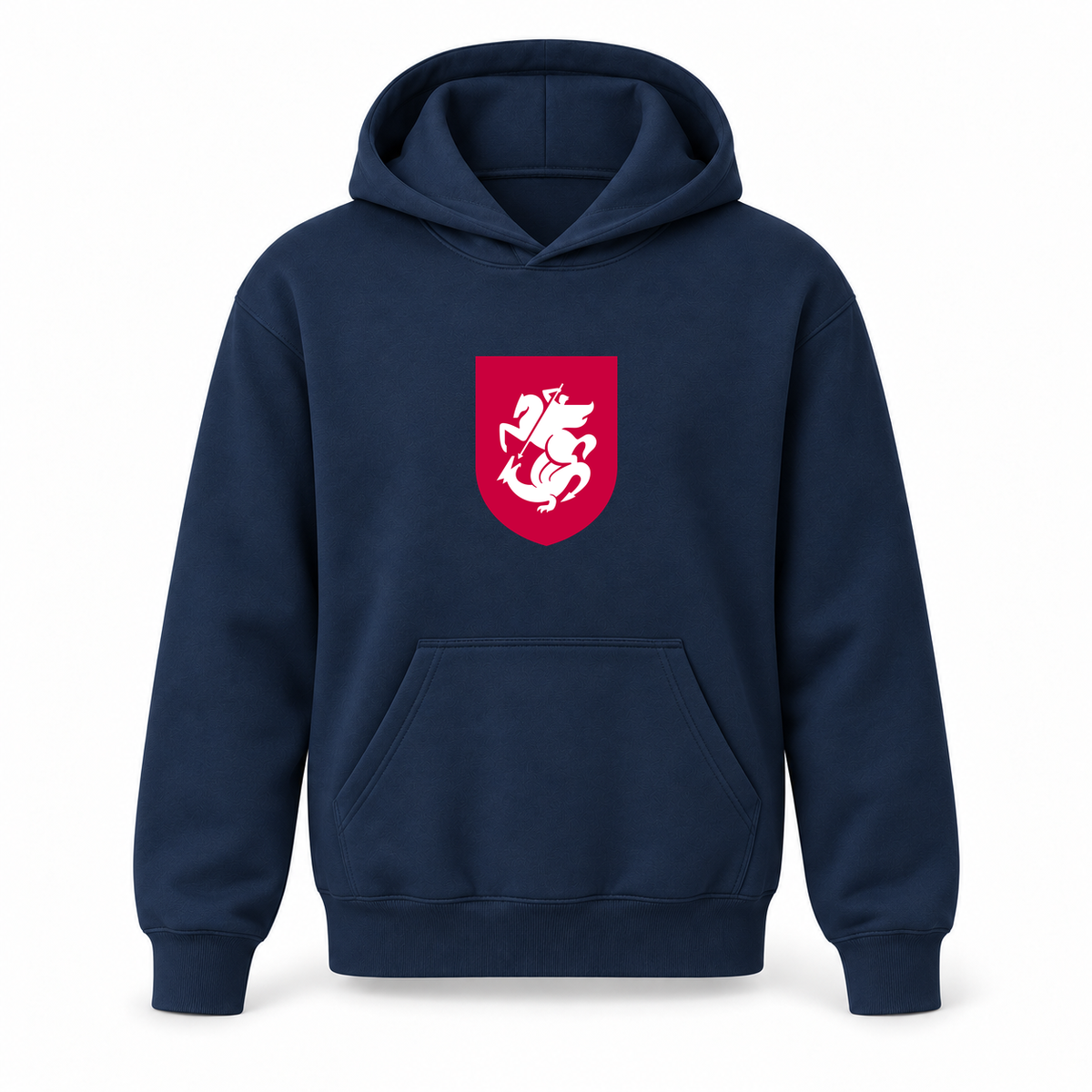 Youth Kids Georgia National Soccer Team Pullover Hoodie | Color: Navy | Refreshed youth hoodie, original Drive artwork