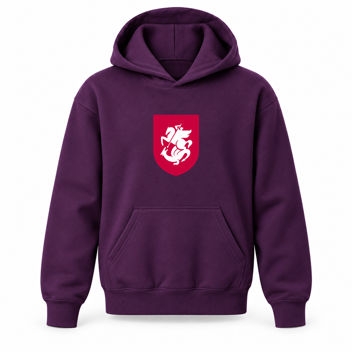 Youth Kids Georgia National Soccer Team Pullover Hoodie | Color: Purple | Refreshed youth hoodie, original Drive artwork
