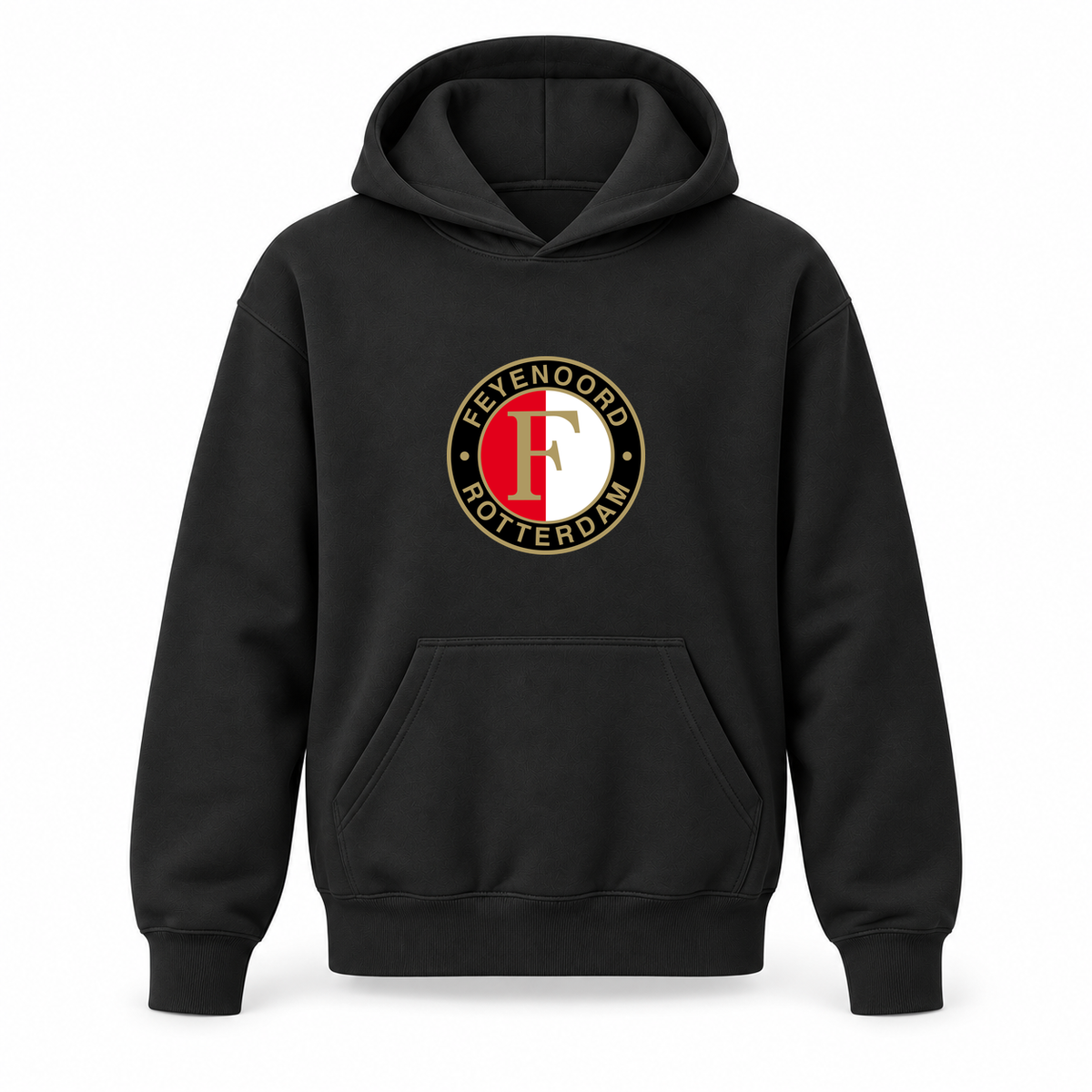Youth Kids Feyenoord FC Pullover Hoodie | Color: Black | Refreshed youth hoodie, original Drive artwork