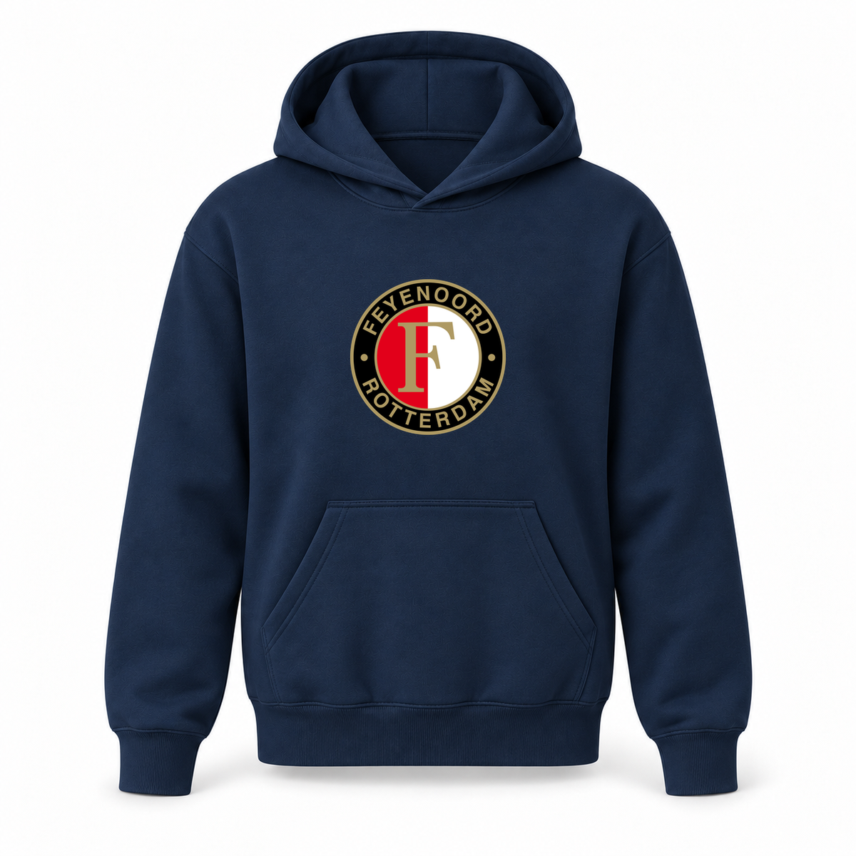 Youth Kids Feyenoord FC Pullover Hoodie | Color: Navy | Refreshed youth hoodie, original Drive artwork