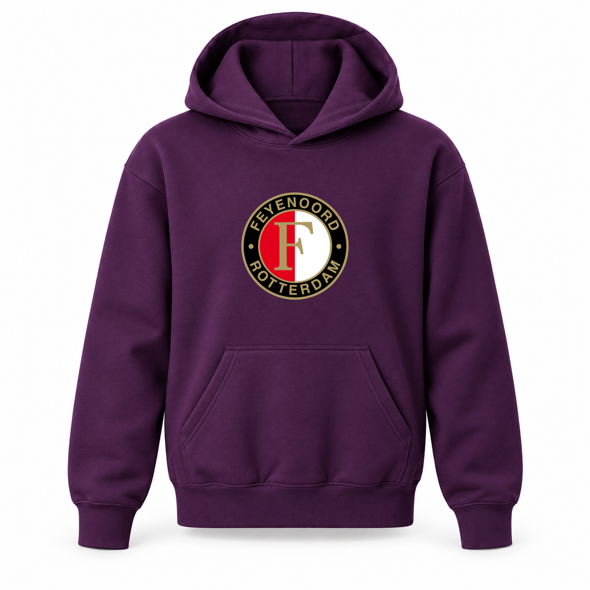Youth Kids Feyenoord FC Pullover Hoodie | Color: Purple | Refreshed youth hoodie, original Drive artwork