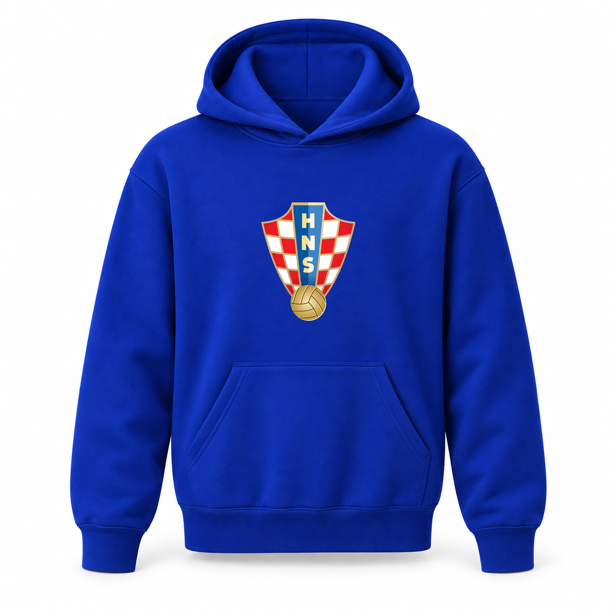 Youth Kids Croatia National Soccer Team Pullover Hoodie | Color: Blue | Refreshed youth hoodie, original Drive artwork