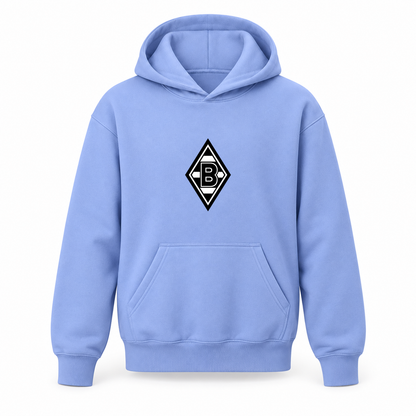 Youth Kids Borussia Monchengladbach FC Pullover Hoodie | Color: Turquoise | Refreshed youth hoodie, original Drive artwork