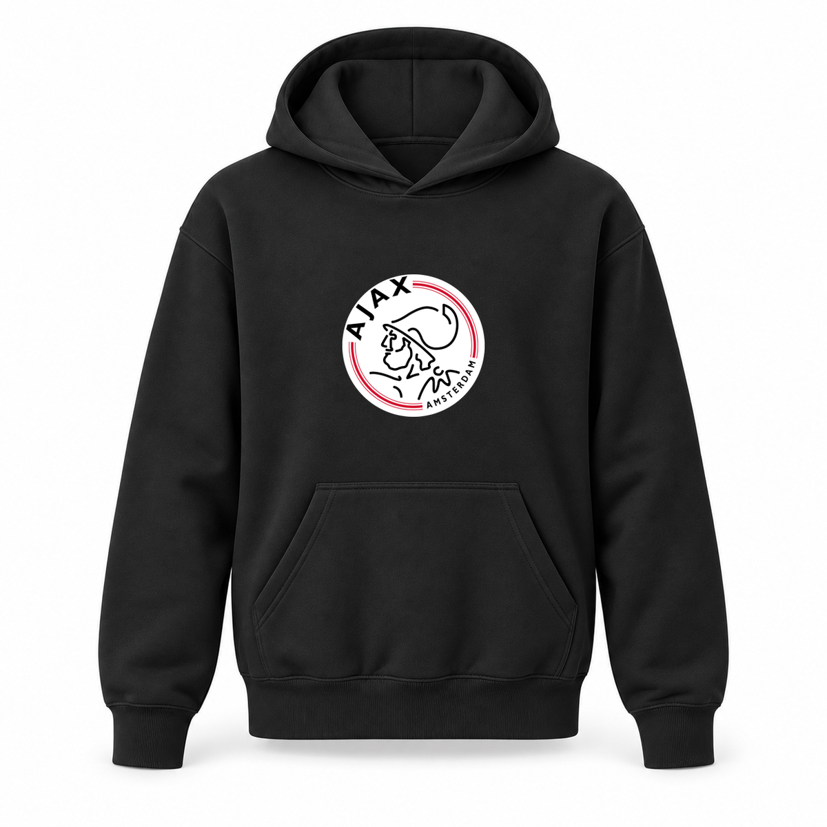 Youth Kids Amsterdamsche FC Ajax Pullover Hoodie | Color: Black | Refreshed youth hoodie, original Drive artwork