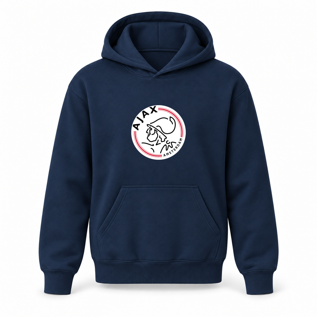 Youth Kids Amsterdamsche FC Ajax Pullover Hoodie | Color: Navy | Refreshed youth hoodie, original Drive artwork