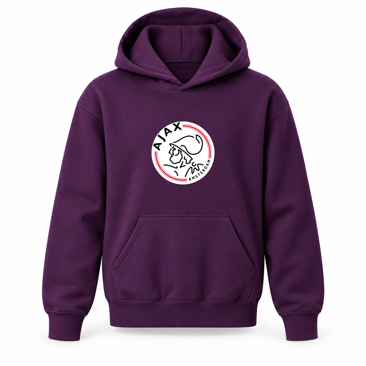 Youth Kids Amsterdamsche FC Ajax Pullover Hoodie | Color: Purple | Refreshed youth hoodie, original Drive artwork