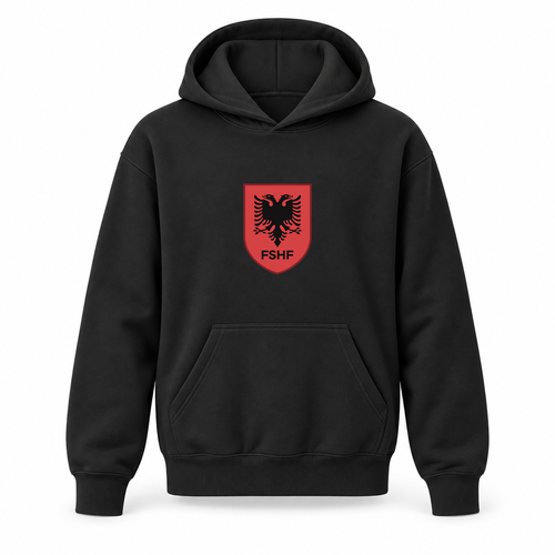 Youth Kids Albania National Soccer Team Pullover Hoodie