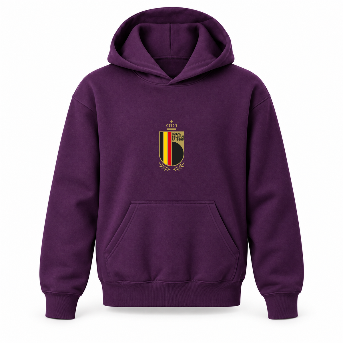 Youth Kids Belgium National Soccer Team Pullover Hoodie | Color: Purple | Refreshed youth hoodie, original Drive artwork