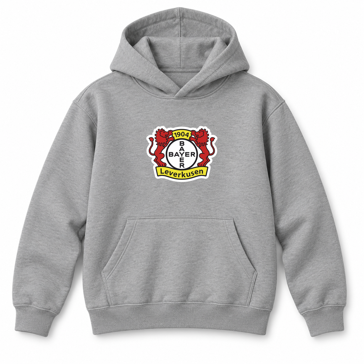 Youth Kids Bayer Leverkusen FC Pullover Hoodie | Color: Grey | Refreshed youth hoodie, original Drive artwork