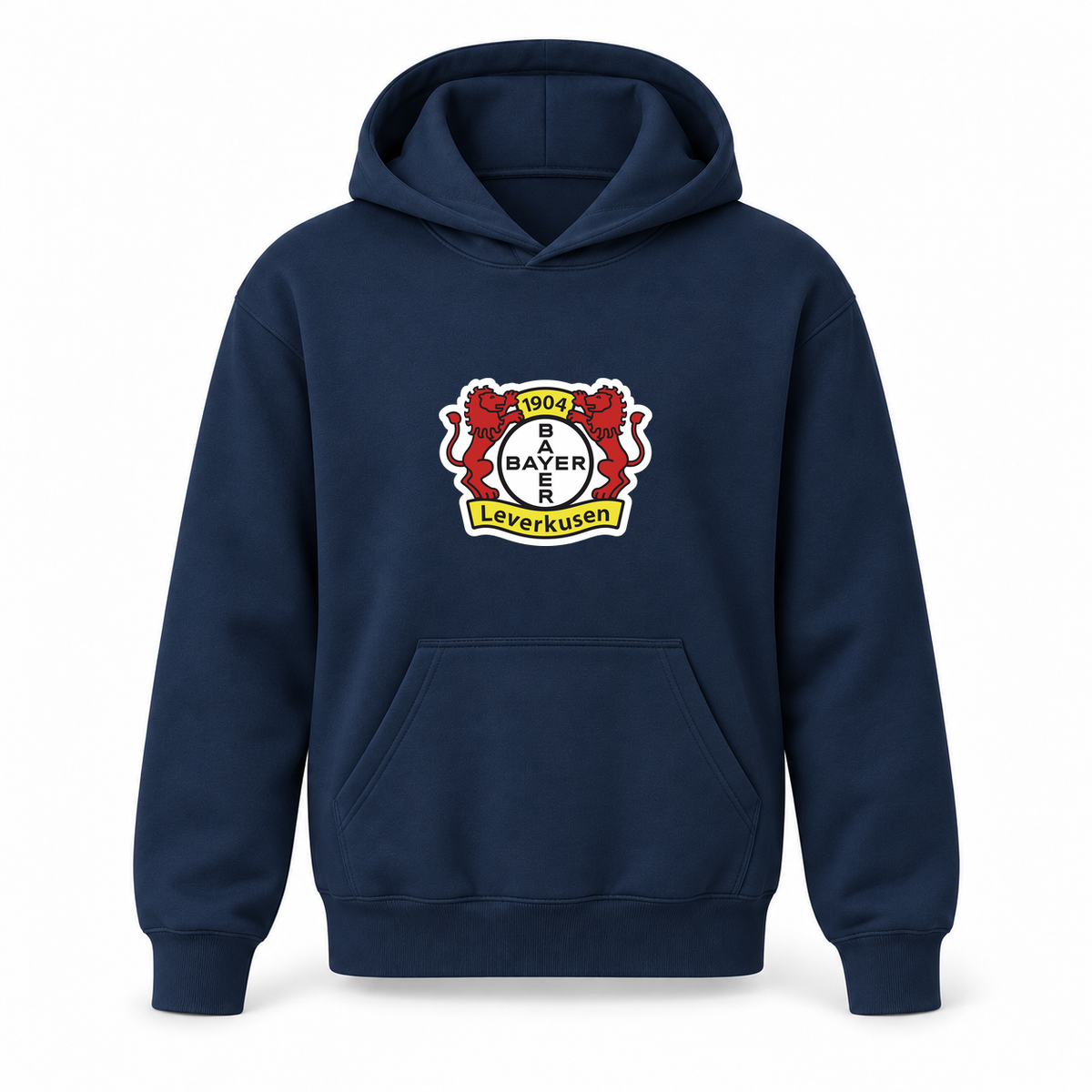 Youth Kids Bayer Leverkusen FC Pullover Hoodie | Color: Navy | Refreshed youth hoodie, original Drive artwork