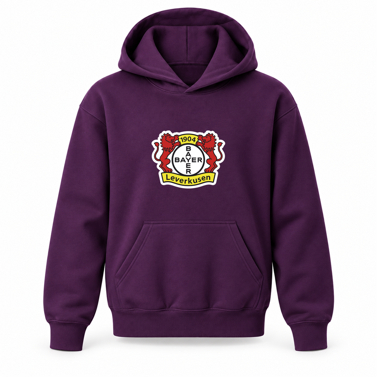 Youth Kids Bayer Leverkusen FC Pullover Hoodie | Color: Purple | Refreshed youth hoodie, original Drive artwork