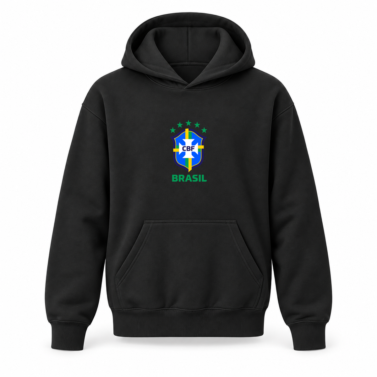 Youth Kids Brasil National Soccer Team Pullover Hoodie | Color: Black | Refreshed youth hoodie, original Drive artwork