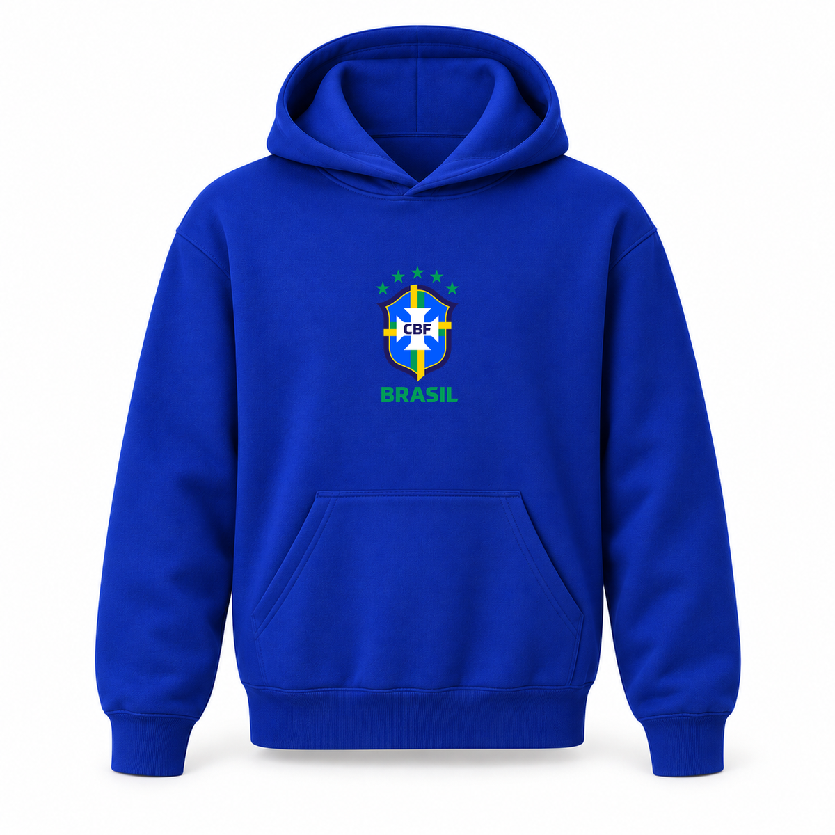 Youth Kids Brasil National Soccer Team Pullover Hoodie | Color: Blue | Refreshed youth hoodie, original Drive artwork