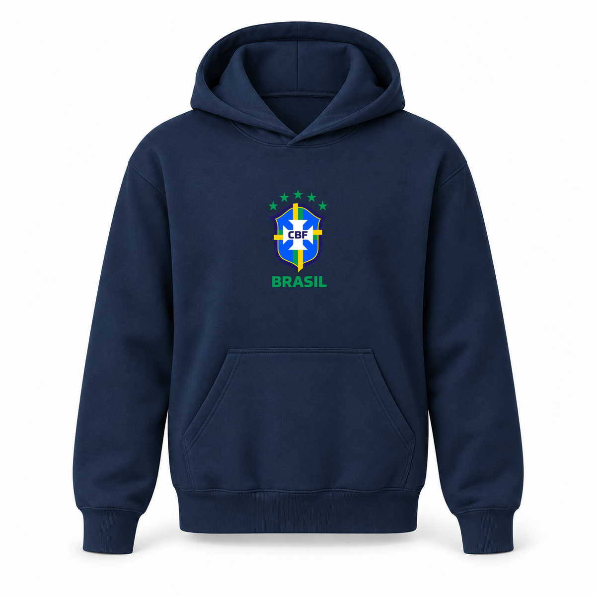Youth Kids Brasil National Soccer Team Pullover Hoodie | Color: Navy | Refreshed youth hoodie, original Drive artwork