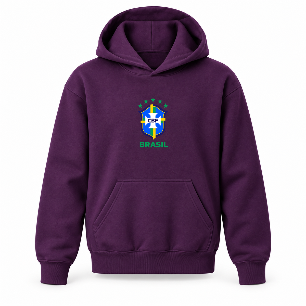 Youth Kids Brasil National Soccer Team Pullover Hoodie | Color: Purple | Refreshed youth hoodie, original Drive artwork