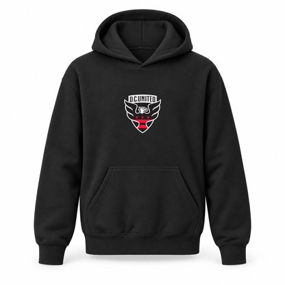 Youth Kids D.C. United FC Pullover Hoodie | Color: Black | Refreshed youth hoodie, original Drive artwork
