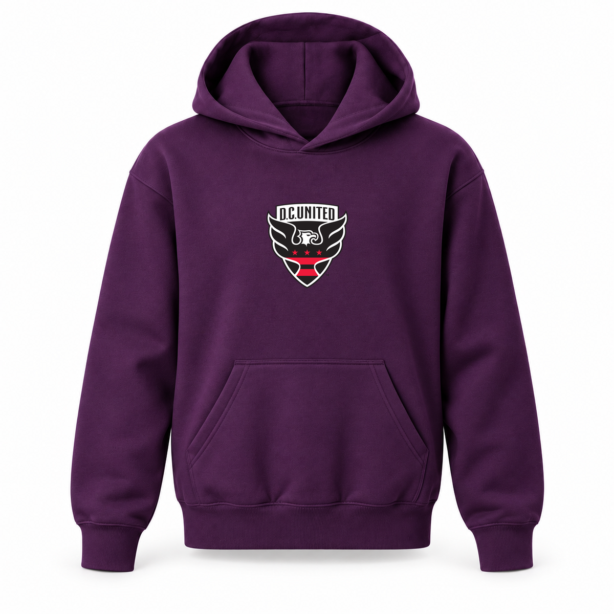 Youth Kids D.C. United FC Pullover Hoodie | Color: Purple | Refreshed youth hoodie, original Drive artwork