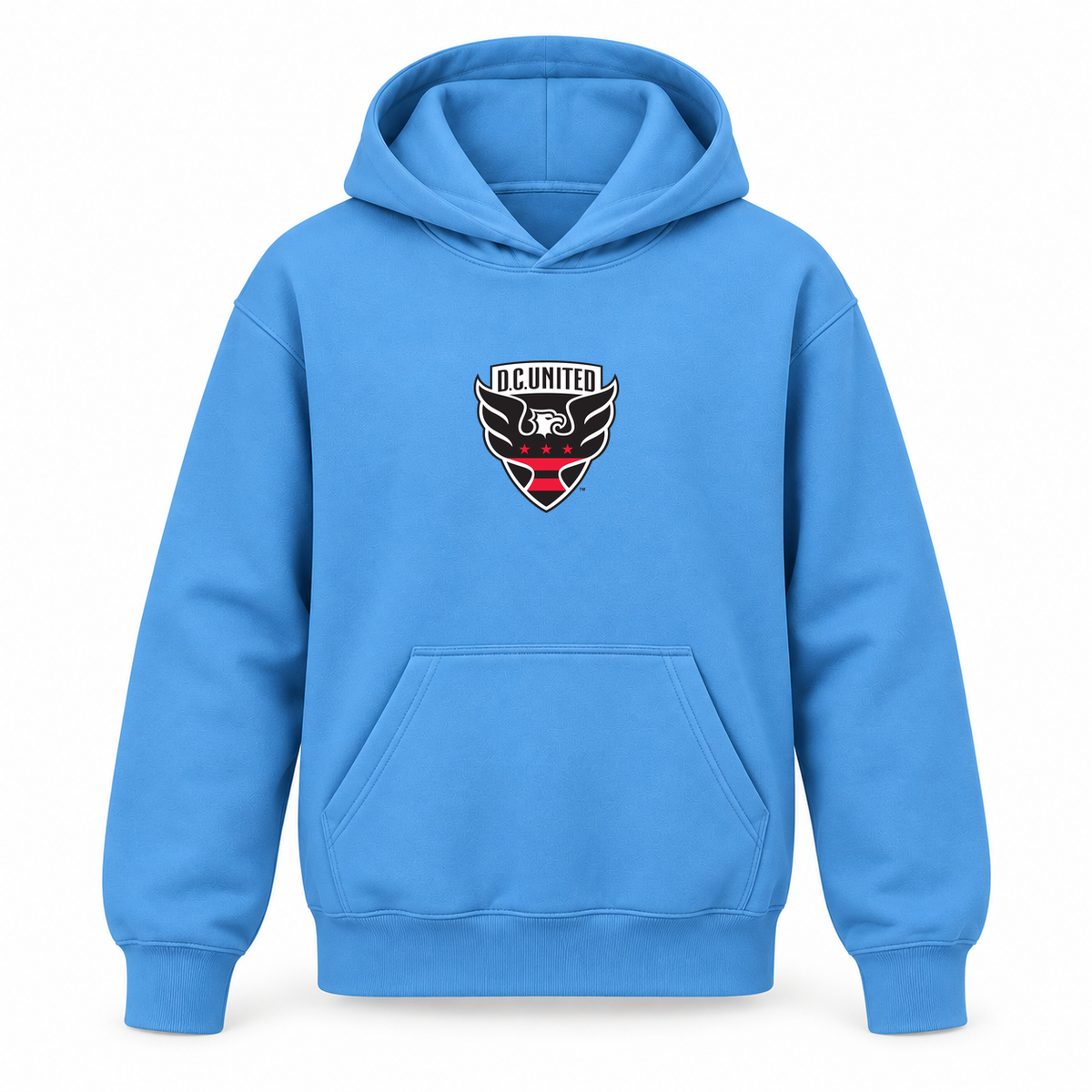 Youth Kids D.C. United FC Pullover Hoodie | Color: Sky Blue | Refreshed youth hoodie, original Drive artwork