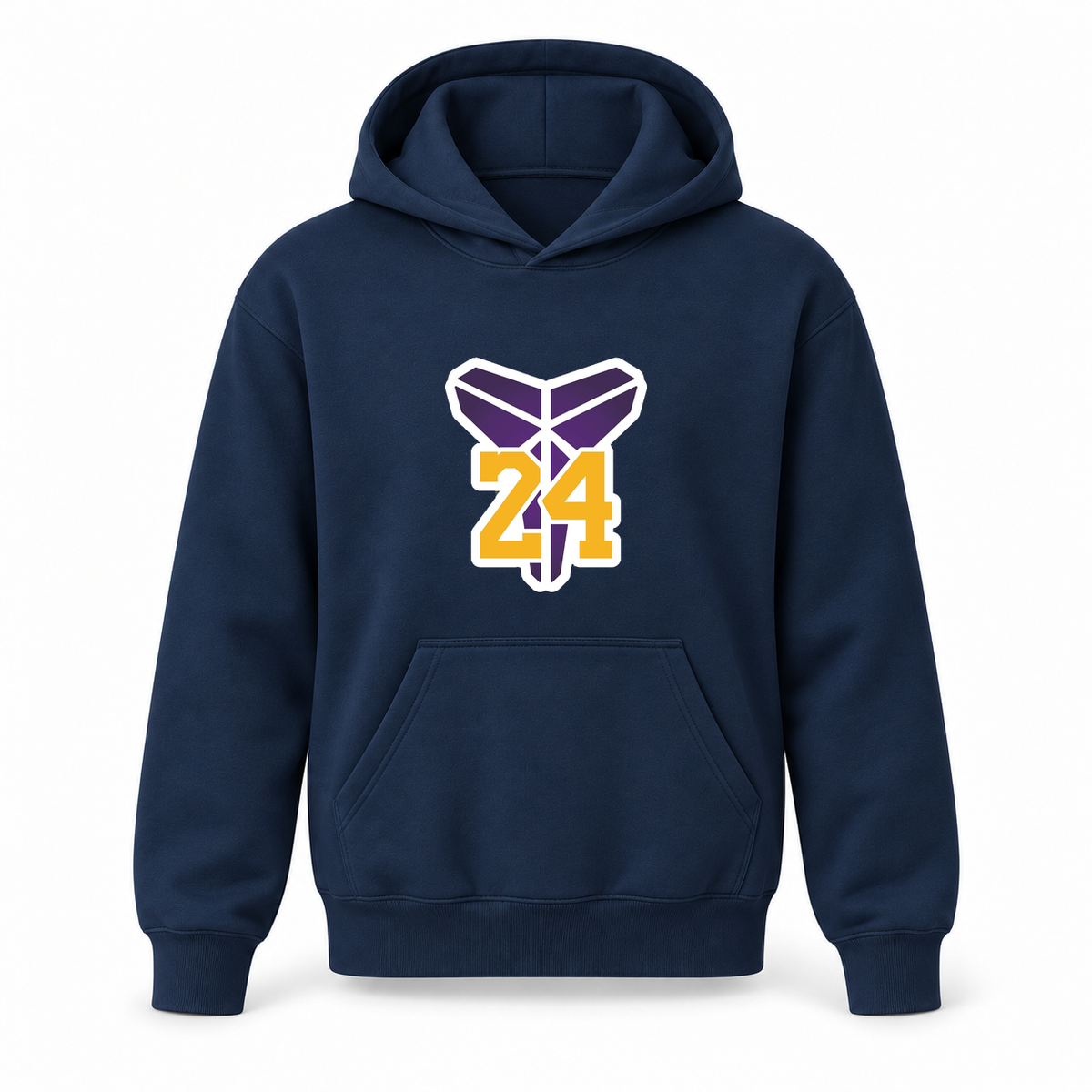Youth Kids Kobe Bryant Mamba 24 Pullover Hoodie | Color: Navy | Refreshed youth hoodie, original Drive artwork