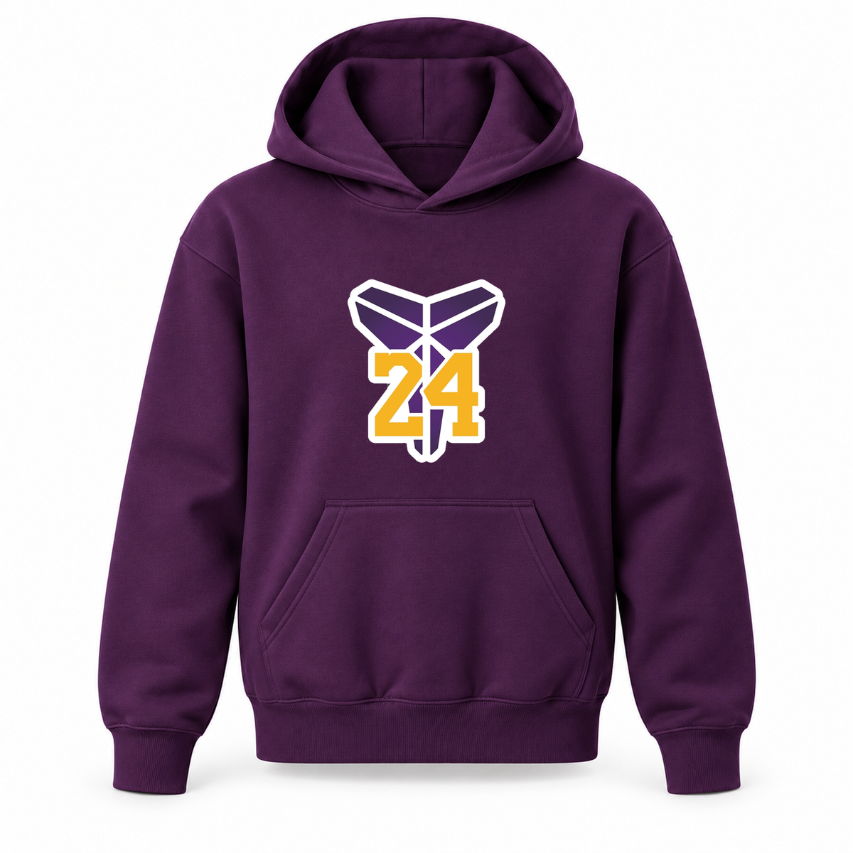 Youth Kids Kobe Bryant Mamba 24 Pullover Hoodie | Color: Purple | Refreshed youth hoodie, original Drive artwork