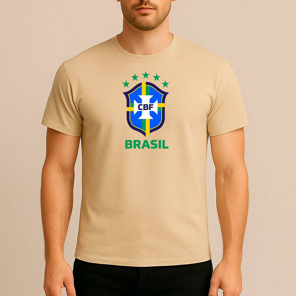 Men's Brasil National Soccer Team Cotton T-Shirt