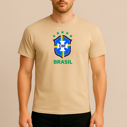 Men's Brasil National Soccer Team Cotton T-Shirt