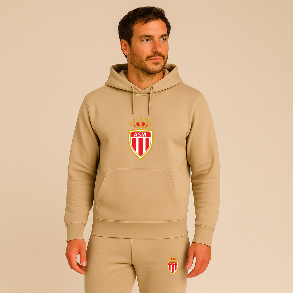 Men's AS Monaco FC Hoodie Joggers Set