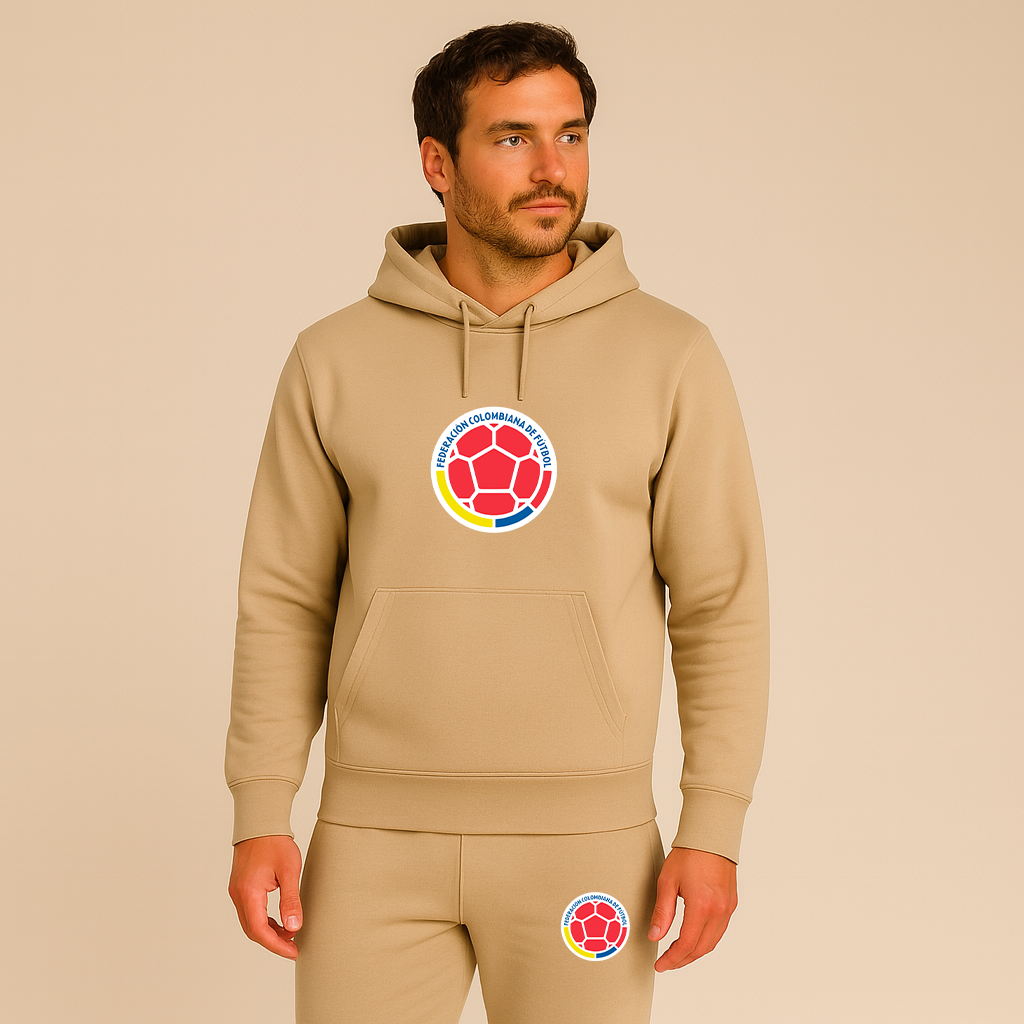 Men's Colombia National Soccer Team Hoodie Joggers Set
