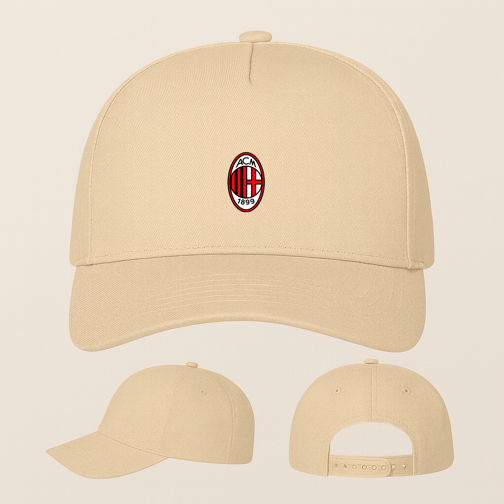 AC Milan Soccer Five Panel Twill Snapback Cap