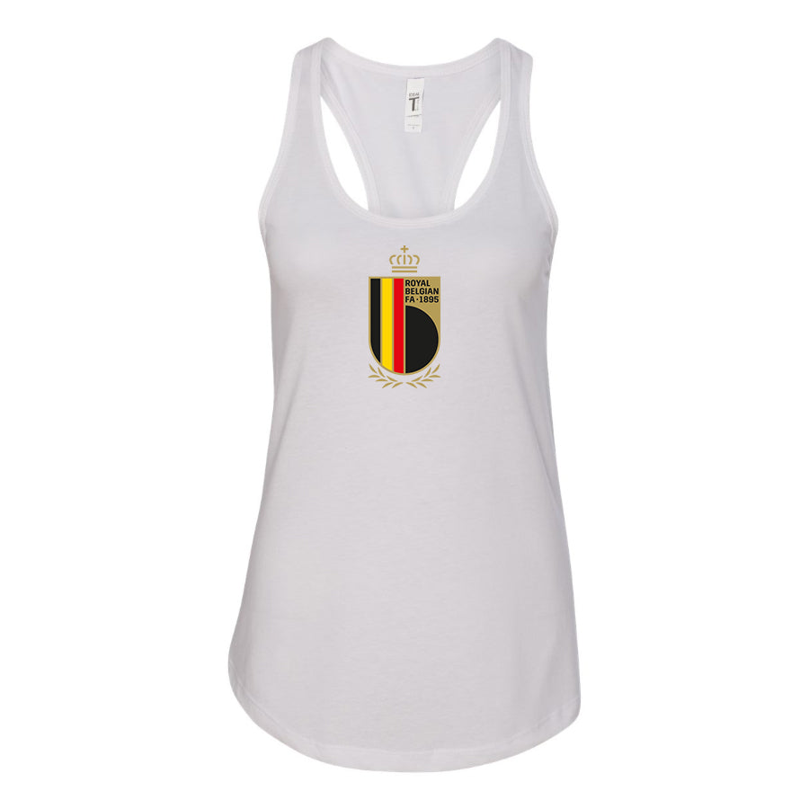 Women's Belgium National Soccer Team Racerback Tank Top