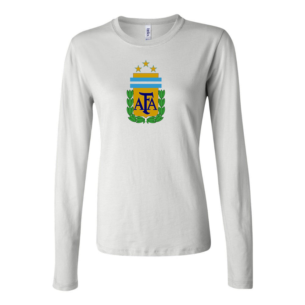 Women's Argentina National Soccer Team Long Sleeve T-Shirt