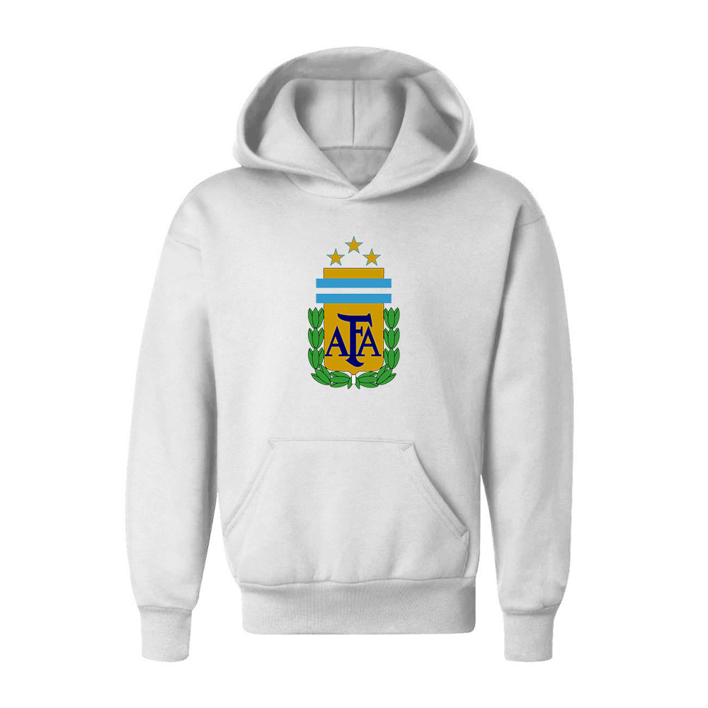 Youth Kids Argentina National Soccer Team Pullover Hoodie