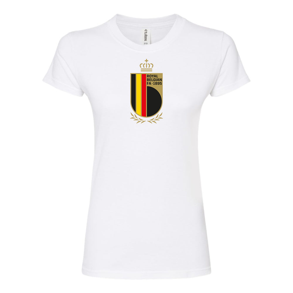 Women’s Belgium National Soccer Team Round Neck T-Shirt