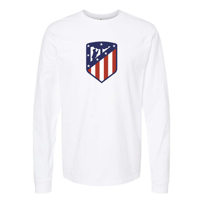 Men's Atletico Madrid FC Cotton Long Sleeve T-Shirt