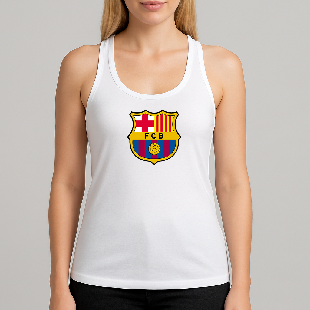 Women's F.C. Barcelona Soccer Racerback Tank Top