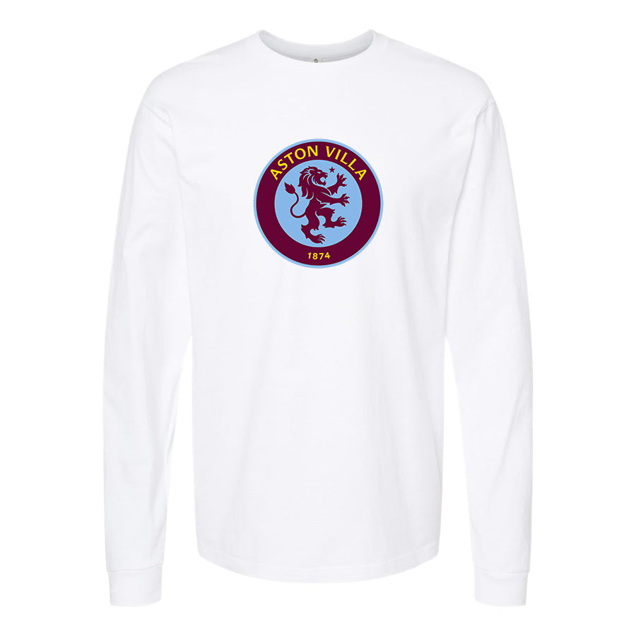 Youth Kids Aston Villa FC Long Sleeve T-Shirt