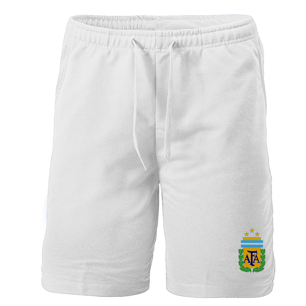 Men's Argentina National Soccer Team Athletic Fleece Shorts