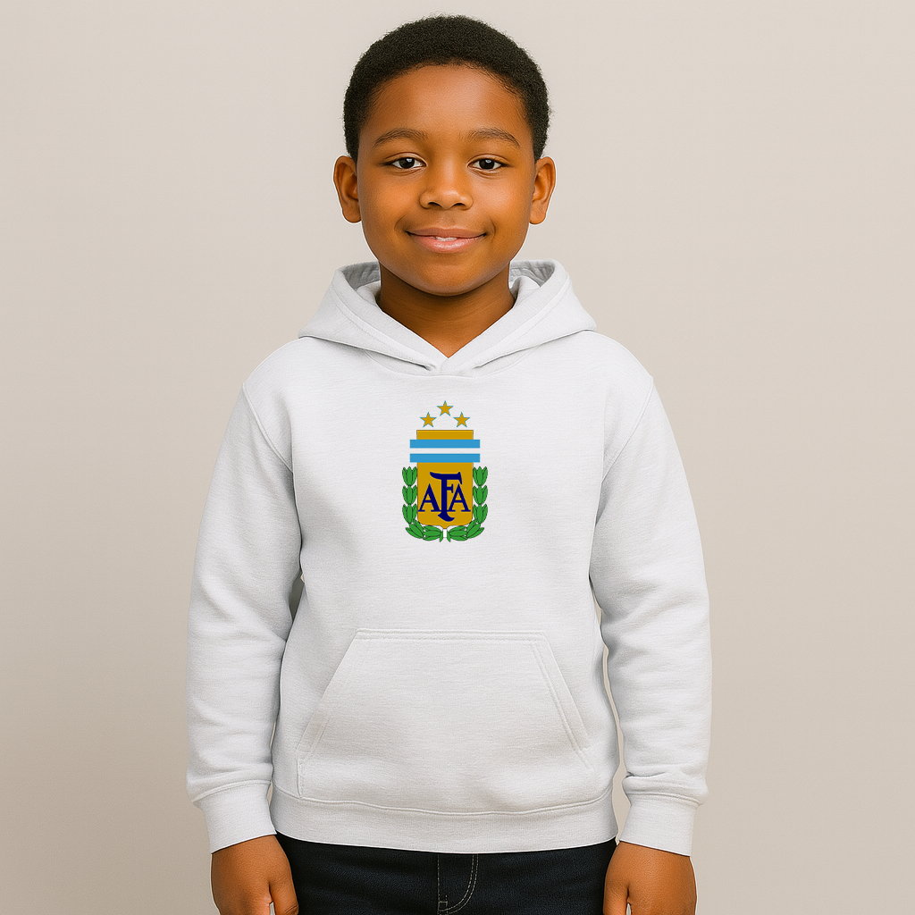 Youth Kids Argentina National Soccer Team Pullover Hoodie