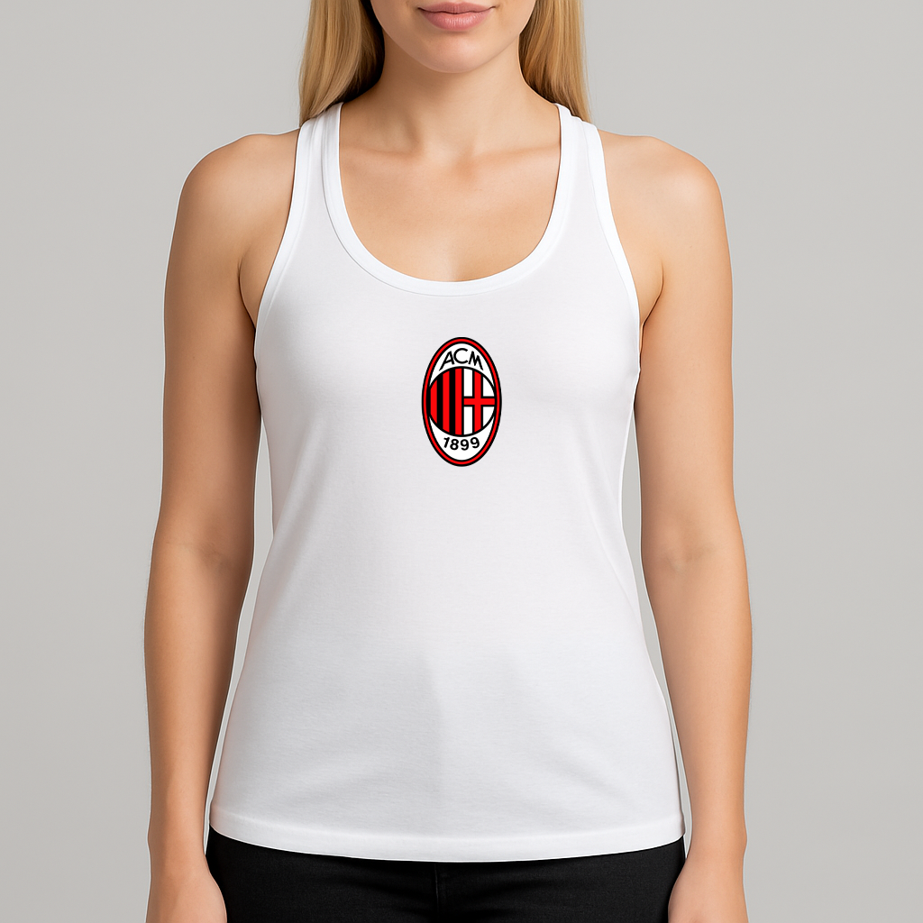 Women's  AC Milan Soccer  Racerback Tank Top