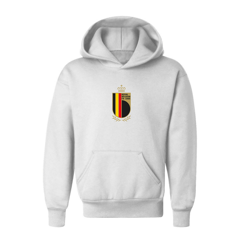 Youth Kids Belgium National Soccer Team Pullover Hoodie