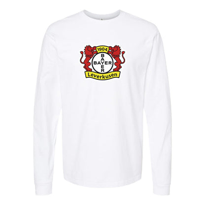 Men's Bayer Leverkusen FC Cotton Long Sleeve T-Shirt