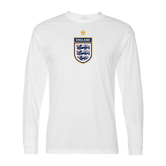 Men’s England National Soccer Team Performance Long Sleeve T-Shirt