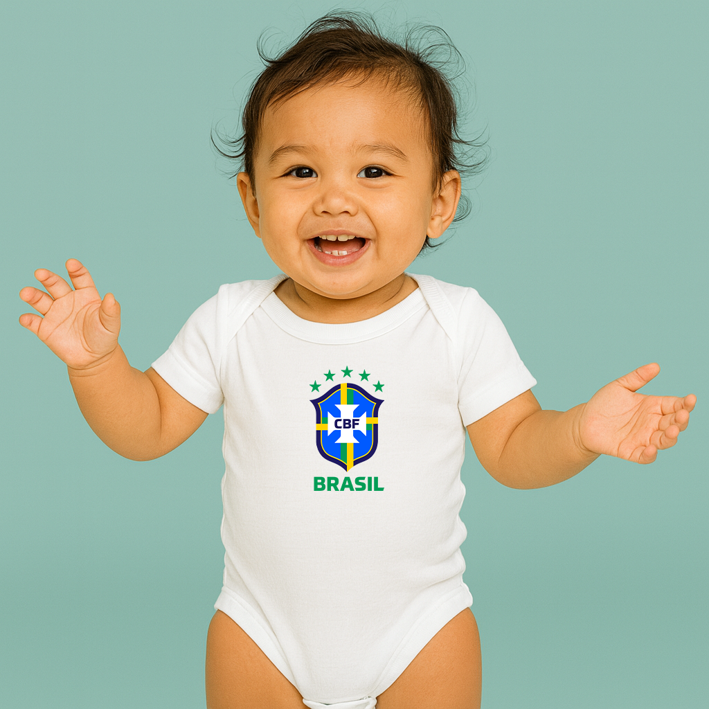 Brasil National Soccer Team Baby Romper Onesie