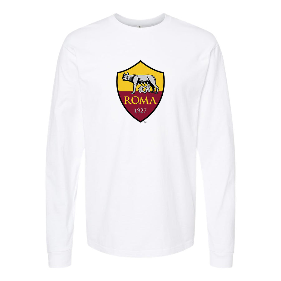 Men's AS Roma FC Cotton Long Sleeve T-Shirt