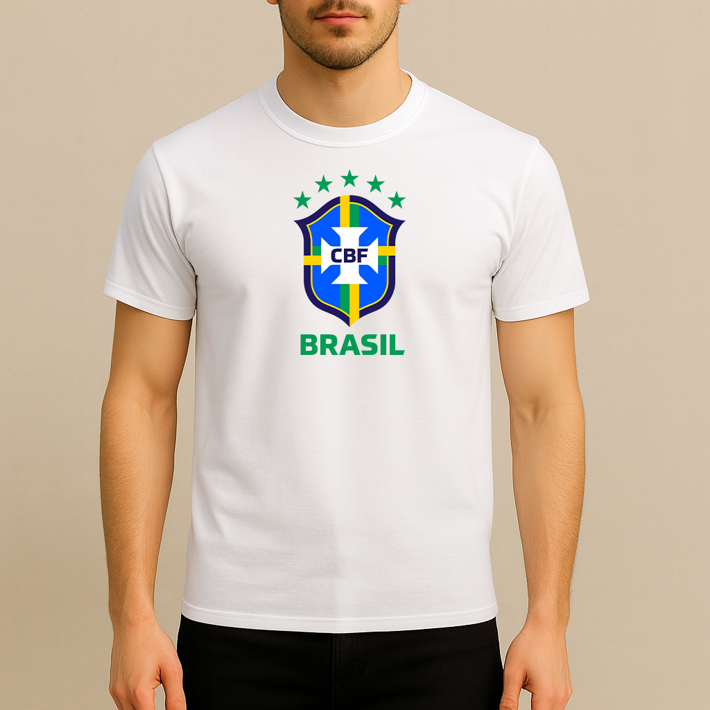 Men's Brasil National Soccer Team Cotton T-Shirt
